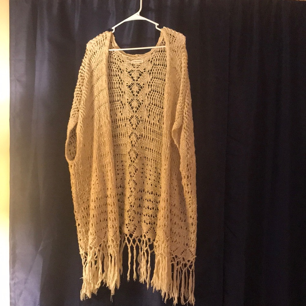 Oversized knit cardigan